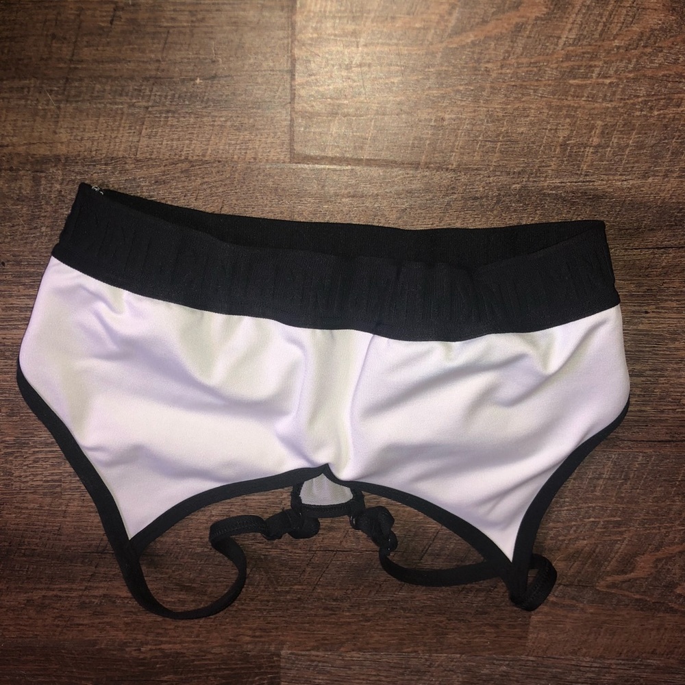 White sports bra from PINK